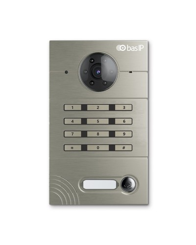 Панель вызывная BAS-IP AV-01KD GREY в Грозном Вызывные видеопанели малоабонентные Pintop.ru